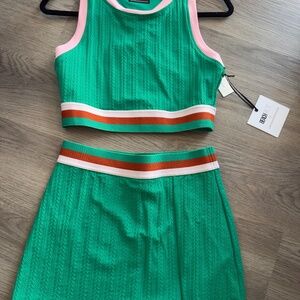 NEW WITH TAGS RARE MATCHING SET Beach Riot x Anthropology Gwen Size: medium